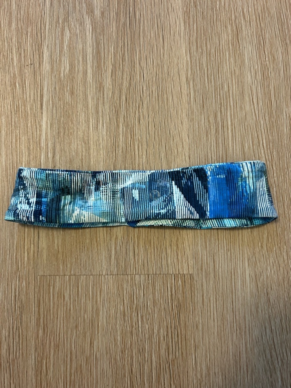 lululemon athletica Blue Multicolor Patterned Headband
